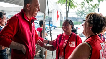 Photo of Red Cross staff
