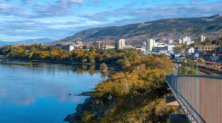 A city landscape on the water shows what you need to know about earthquake insurance