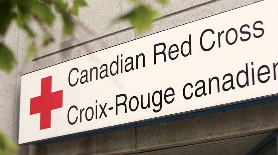 Canadian Red Cross sign