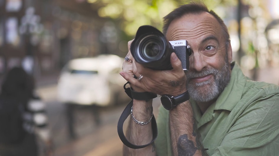 Person taking a picture with their camera