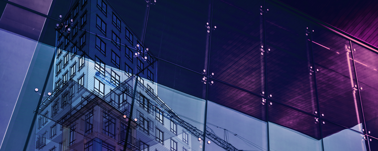  Reflets des fenêtres des immeubles de bureaux