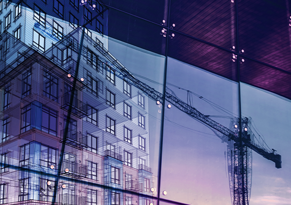  Reflets des fenêtres des immeubles de bureaux